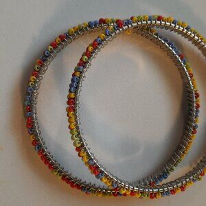 Brand New Handmade Bangle Bracelet with Beads